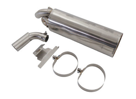 Silenziatore di scarico posteriore con valvole, sportivo 1 ingresso 1 uscita, DesignTek. Porsche 911 1975-89 - 91111103100, 93011102200, 93011104300