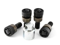 Kit de pernos de rueda con bloqueo Diseño de zócalo con muescas - Original Porsche - 99736105701, PAF009593 Kit de pernos de rueda con bloqueo Diseño de zócalo con muescas - Original Porsche - 99736105701, PAF009593