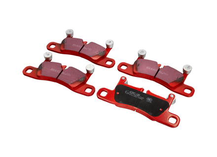 EBC Rode remblokken 'Road' Achter. Porsche 991.1 / 991.2 / 981 Boxster Spyder - 99135293902, 99135293904 - DP32098C