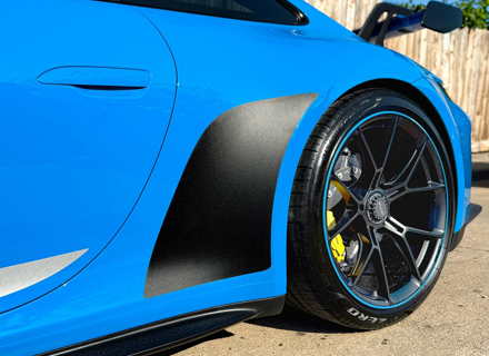 MagnaFin WrapFin 'shark fin' style stone guards. Porsche 992 / S / GTS / GT3 - 992809691, 992809692, 992809691B, 992809692B, 992044870, 992044871 - WF992C