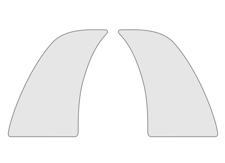Pellicola parasassi Set di 2 pellicole protettive per vernice Porsche 992 Turbo - 992044871, 992809691C, 992809692C