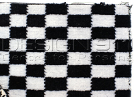 Tessuto Porsche Classic PASCHA NERO-BIANCO - P9111330