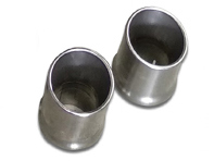 Exhaust brushed stainless steel tailpipe trim. Porsche 992 GT3 - 9GT251697B, 9GT251697G Exhaust brushed stainless steel tailpipe trim. Porsche 992 GT3 - 9GT251697B, 9GT251697G