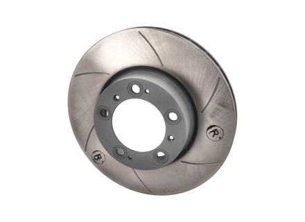 Slotted Brake disc rotor RIGHT, Front. Porsche 986 / 987 / 987C / 996 / 997 - 99635140501, 99635140601