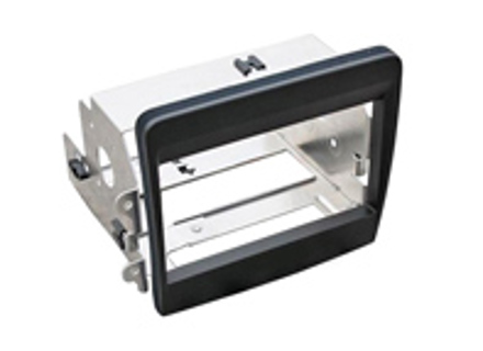 Piastra doppia fascia Din (nera). Porsche 981 Boxster 2012>> - CT23PO05