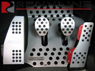 Rennline Aluminium 4 Piece Pedal Set Rubber Grip. Porsche 911/912/930 COUPE - P70.60.51, P706051 Rennline Aluminium 4 Piece Pedal Set Rubber Grip. Porsche 911/912/930 COUPE - P70.60.51, P706051