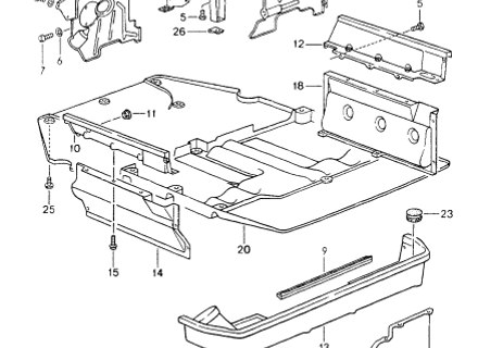 Copertura motore DESTRA. Porsche 964 1989-94 - 96411901204, 96411901203 Copertura motore DESTRA. Porsche 964 1989-94 - 96411901204, 96411901203