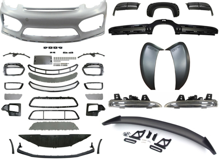 Kit de conversión 981 GT4 Look para Porsche 981C Cayman / 981 Boxster - 981GT4KIT