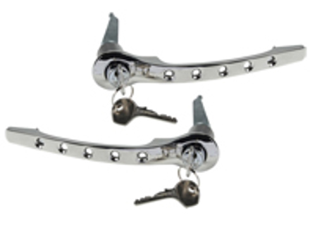 Door handle set, Chrome. Porsche 911 1965-67 - 90153106120 - 1687101110 Door handle set, Chrome. Porsche 911 1965-67 - 90153106120 - 1687101110