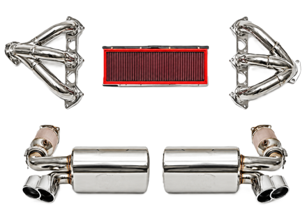 Fabspeed SPORT STREET Exhaust Performance Package, WITHOUT ECU Upgrade. Porsche 996 Turbo (2000-2005) - 99611102775, 99611102776, 99611198775, 99611198777, 99611110173, 99611110175, 99611110273, 99611110275 - FS.POR.996T.SHDR, FB195/01, FS.POR.996T.MAXSX50
