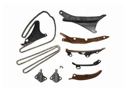 Timing chain kit with tensioners and guide rails. Porsche 9YA Cayenne / 971 Panamera / 95B.2 Macan - PAC109450, 9A710945000, PAC109229A, 9A710921700, PAC109217, PAB109217, 9A710921800, PAB109218A, 9A710950910, PAB109509A, 9A710951400, 9A710951300, 9A710950700, 9A710946900 - TK-PC005