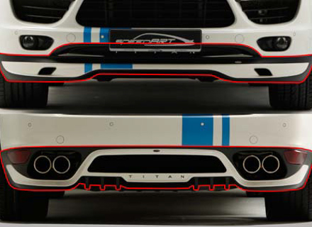 Aerokit TITAN-EVO SpeedART Porsche 958 Cayenne MKIII - P58.170.080.010 - P58.170.080.010