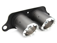 DesignTek Exhaust Tail pipe in carbon fibre with aluminium end for Porsche 991 GT3 - 99111125391, 99111125392, 99111125393 DesignTek Exhaust Tail pipe in carbon fibre with aluminium end for Porsche 991 GT3 - 99111125391, 99111125392, 99111125393