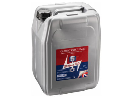 Millers Oil Classic Sport 20W-50 Engine oil for Porsche 356 / 914 / 911 2.0-2.7L Millers Oil Classic Sport 20W-50 Engine oil for Porsche 356 / 914 / 911 2.0-2.7L