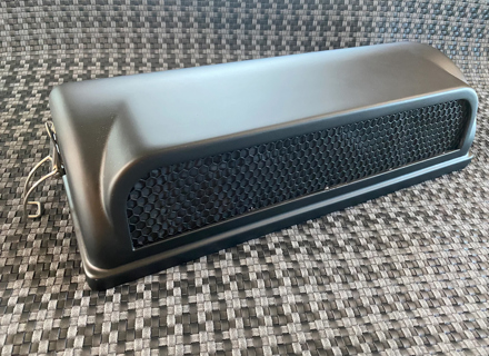 Matte Black (painted) Carbon Fibre air filter covers with mesh and badge. Porsche 911 CIS 1973-83 - 91108012302, 93011018400, 91111018300 - CISaircleaner Matte Black (painted) Carbon Fibre air filter covers with mesh and badge. Porsche 911 CIS 1973-83 - 91108012302, 93011018400, 91111018300 - CISaircleaner