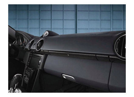 Decorative dashboard trim in carbon. Porsche 987 Boxster / 987C  Cayman - 98704480026