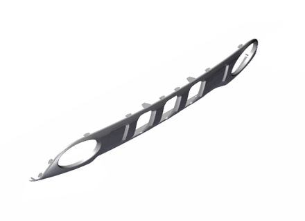 Afwerking achterbumper uitlaatomlijsting RVS. Porsche 992 Dakar - 9928075316M7, 992807531  6M7 Afwerking achterbumper uitlaatomlijsting RVS. Porsche 992 Dakar - 9928075316M7, 992807531  6M7