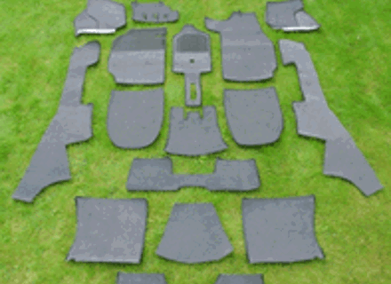 Juego de alfombras interiores. Porsche 911 1969-73 Juego de alfombras interiores. Porsche 911 1969-73