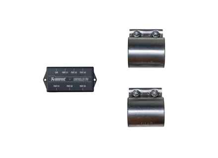 Kit di raccordi per scarico slip-on in titanio per Porsche 976 Panamera V8. - P-MF1051