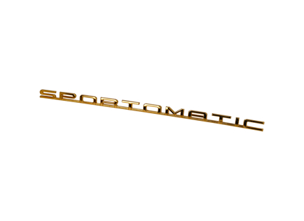 Stemma 'SPORTOMATIC' per cofano motore, oro. Porsche 911 - 90155930900