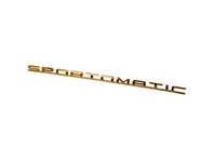'SPORTOMATIC' badge for engine lid, Gold. Porsche 911 - 90155930900