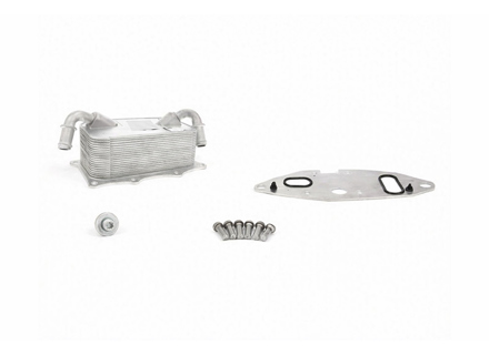 Engine oil cooler & gasket kit. Porsche 958 Cayenne Hybrid / 970 Panamera Hybrid - 95810727101, 95810727100, 95810717501