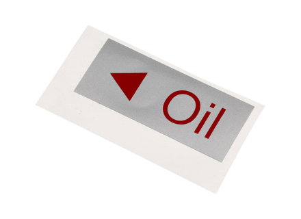 Decalcomania dello sportellino del bocchettone di rifornimento dell'olio. Porsche 911 - 91170110700 - 1601504000 Decalcomania dello sportellino del bocchettone di rifornimento dell'olio. Porsche 911 - 91170110700 - 1601504000