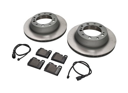 Rear Brake pads and brake disc package Porsche 928 1978 Sebro - 94435204102, 94435204105, 92835295102, 94435295102, 92861231300, 92861231303