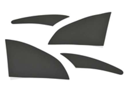 Set di 4 pellicole protettive anti-pietrisco, NERE. Porsche 964 - PCG55932515