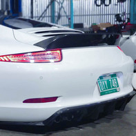 Kit cola de pato y difusor trasero de carbono. Porsche 991.1 Kit cola de pato y difusor trasero de carbono. Porsche 991.1