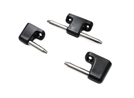 Bevestigingsset voor zonneklep. Porsche 914 1970 - 1976 - 91473132710, 96473131940, 90173132341, 91173101540, 91173132340, 96473132040, 91173101640, 91173132440