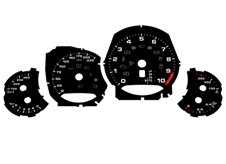 Quadrante impostato, MPH. Porsche 991.2 GT3 Quadrante impostato, MPH. Porsche 991.2 GT3