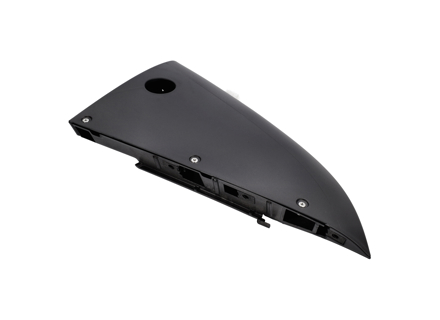 Enjoliveur de pare-chocs arrière inférieur, noir mat. Porsche 982 Cayman (718) GT4 RS 2019>> - 98280791, 982807917OK1, 982807918OK1