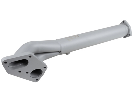 Auspuffvorschalldämpfer Sport. Aus Stahl mit grauer Lackierung. Porsche 911 1975-89 - 93011118300, 92.300, 1620200500, 92.300S, 1620200600, 93011118301 - 92.300, 1620200500 Auspuffvorschalldämpfer Sport. Aus Stahl mit grauer Lackierung. Porsche 911 1975-89 - 93011118300, 92.300, 1620200500, 92.300S, 1620200600, 93011118301 - 92.300, 1620200500