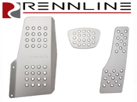 Jeu de pédales Rennline en aluminium 3 pièces perforées. Porsche 911/912/930 COUPE Tiptronic - P44.22.11, P442211 Jeu de pédales Rennline en aluminium 3 pièces perforées. Porsche 911/912/930 COUPE Tiptronic - P44.22.11, P442211