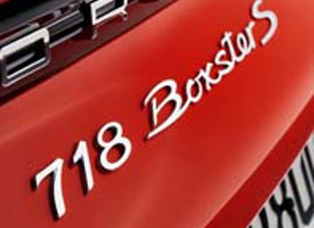 Stemma posteriore '718 Boxster S' per Porsche 718 (982) Boxster - 98204480081G2X