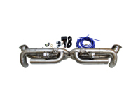 DesignTek front X-Pipe uitlaat met valvetronic schakelaar Porsche 991 S 3.8L - 115280-04, 99111133105, 99111133107, 99111133104, 99111133106