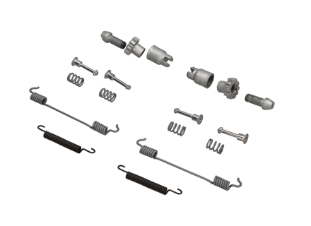 Handbremsbacken Federsatz. Porsche 9YA Cayenne - 99335207100, 298609723, 99735272101, 298609717, 97035272300, 298609715, PAB60958300, 958609279
