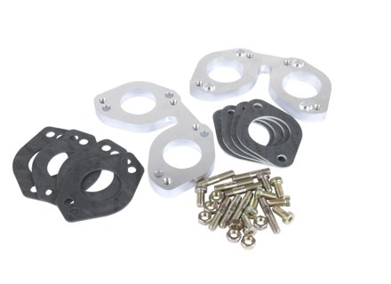 Juego de colectores para permitir la sustitución de carburadores Solex originales por 2 carburadores Weber 40IDF. - MW4050