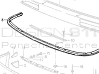 Front Smile Rubber. Porsche 965 Turbo - 96550514301, 9655051430101C, 9655051430201C, 9655051430301C Front Smile Rubber. Porsche 965 Turbo - 96550514301, 9655051430101C, 9655051430201C, 9655051430301C