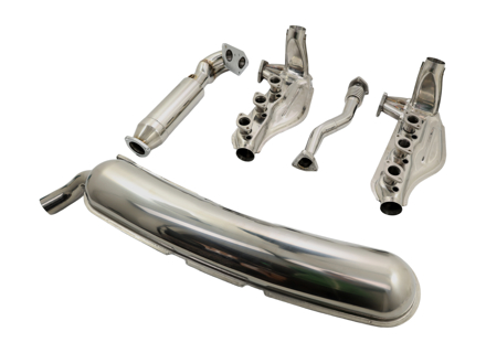 Echappement Simple Sortie 60mm & Système Echangeurs Porsche 911 1974-83 - 91133091101S, 91122092100S, 91122092201S, 93011116905, PCG91121100, 92201KIT