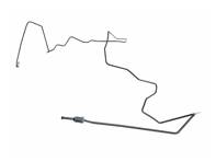 Remleiding rechtsachter. Porsche 996 / 996 Turbo / 996 GT2 / 996 GT3 1998–04 - 99635519058, 99635519057, 99635519056, 99635519053, 99635519052, 99635519051