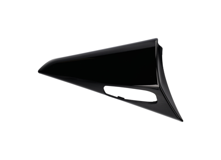 Embellecedor lateral negro para alerón de techo. Porsche 9YA Cayenne Turbo GT Coupé. - 9Y3898308B041, 9Y3898307B041, 9Y3898308B, 9Y3898307B