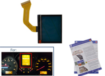 Ensemble d'affichage pour la teinte jaune du combiné d'instruments (US). Porsche Cayenne 955 - 6080, 7L5920970H, 7L5920970A, 7L5920885, 7L5920880B, 7L5920880A, 7L5920875H, 7L5920875C, 7L5920870A, 7L5920870B, 7L5920870C, 7L5920870D, 7L5920875, 7L5920875A