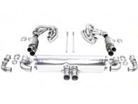 Sistema di scarico sportivo CARGRAPHIC GT Backdate con set collettore ID42 GT, senza riscaldamento, look GT3. Porsche 964 Carrera 2/4/RS - 96411104504, 96411104605, 96411104502, 96421103905, 96421103932, 96421104004