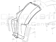 Wheel Arch Liner Front. Porsche 993 - 99350412501, 99350412601 Wheel Arch Liner Front. Porsche 993 - 99350412501, 99350412601