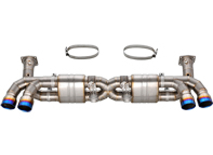 Système d'échappement en titane VALVETRONIC avec embouts en titane pour Porsche 991.1 Turbo - DesignTek - 3606009120, 55-PS124-T, 99111173170, 99111173171 Système d'échappement en titane VALVETRONIC avec embouts en titane pour Porsche 991.1 Turbo - DesignTek - 3606009120, 55-PS124-T, 99111173170, 99111173171