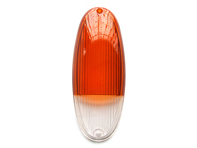 Indicator lens, front, Amber / Clear. Porsche 914 - 91463193710/1, 91463193710 - P14914, 1695451400 Indicator lens, front, Amber / Clear. Porsche 914 - 91463193710/1, 91463193710 - P14914, 1695451400