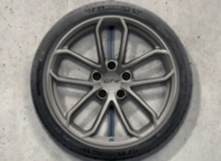 20' 718 Cayman GT4 Velgenset, platina. Origineel Porsche - 98204460302 20' 718 Cayman GT4 Velgenset, platina. Origineel Porsche - 98204460302