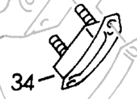 Supporto trasmissione posteriore. Porsche 356 - 35620515 Supporto trasmissione posteriore. Porsche 356 - 35620515